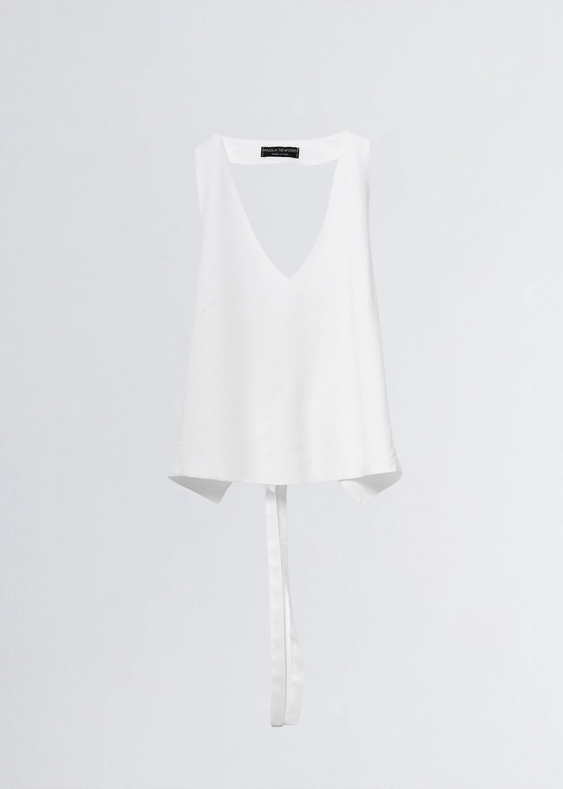 Paola T. Top in lino di viscosa Saldi