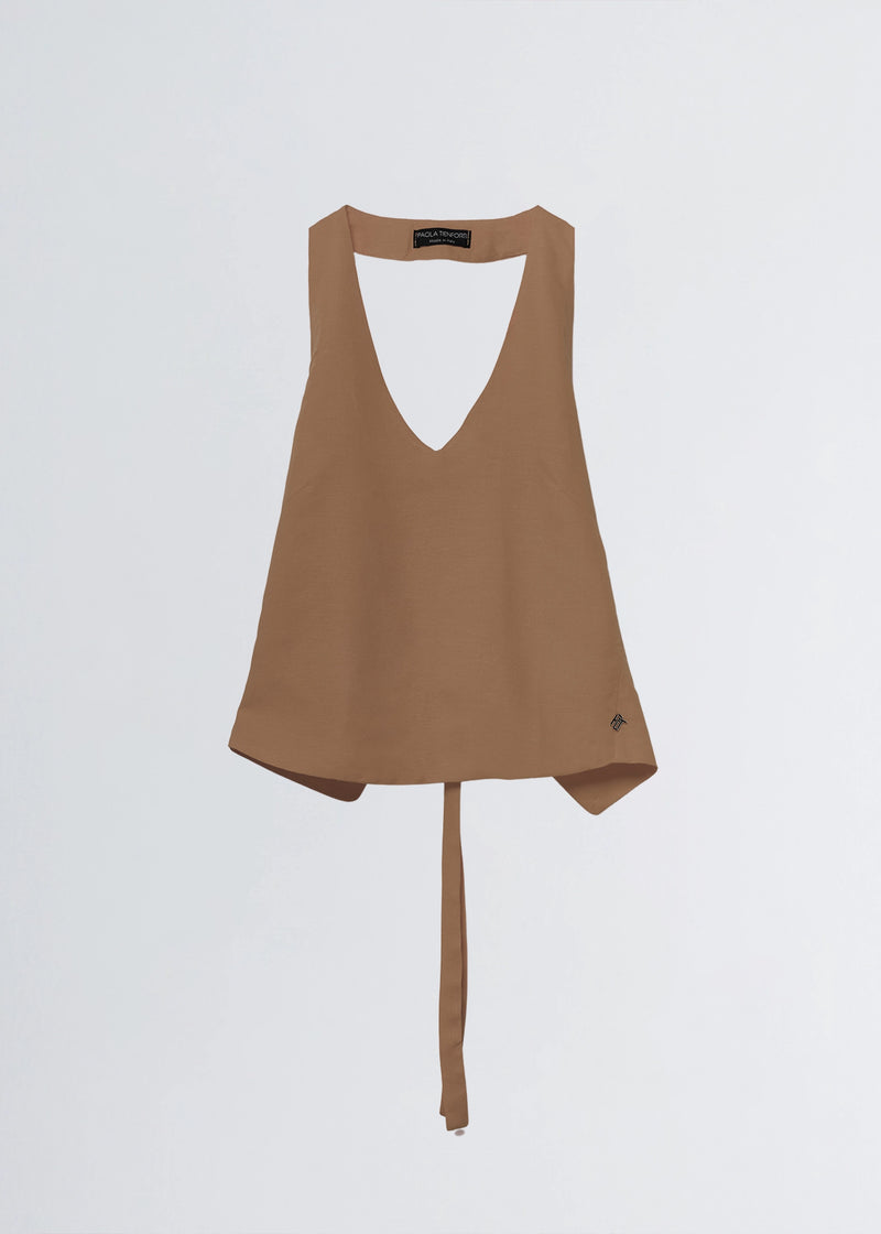 Paola T. Top in lino di viscosa Offerte