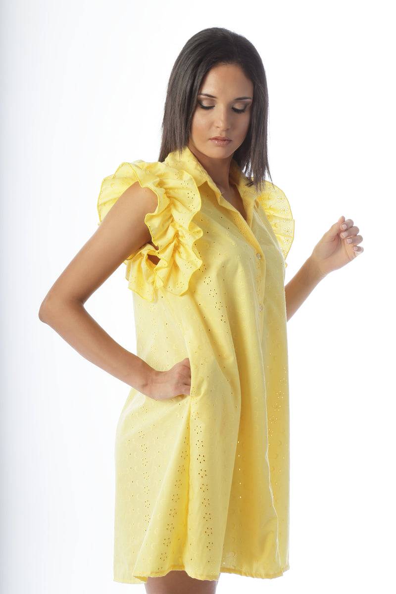 Paola T. Abito camicia in pizzo sangallo Nuova