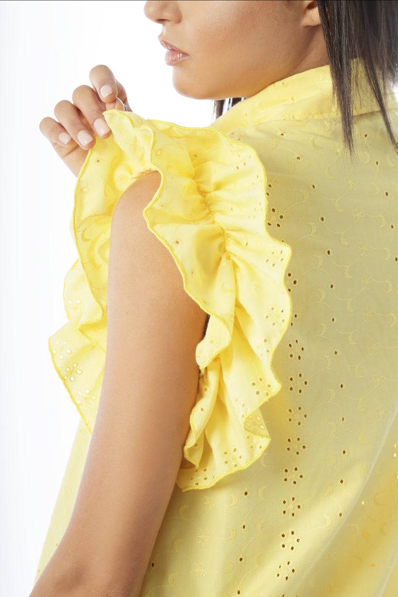 Paola T. Abito camicia in pizzo sangallo Nuova