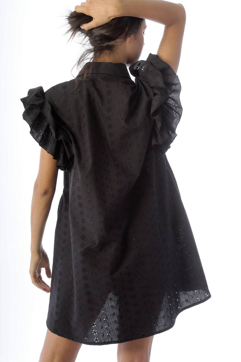Paola T. Abito camicia in pizzo sangallo Moda