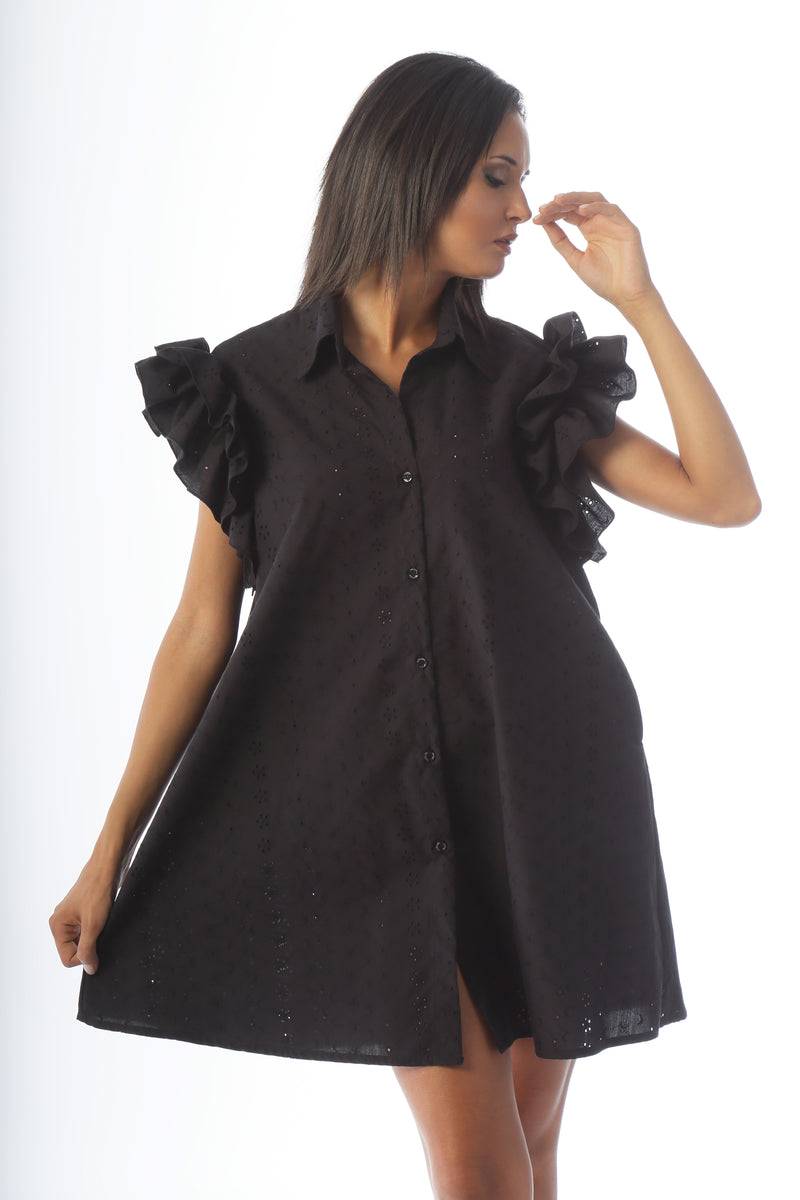 Paola T. Abito camicia in pizzo sangallo Moda