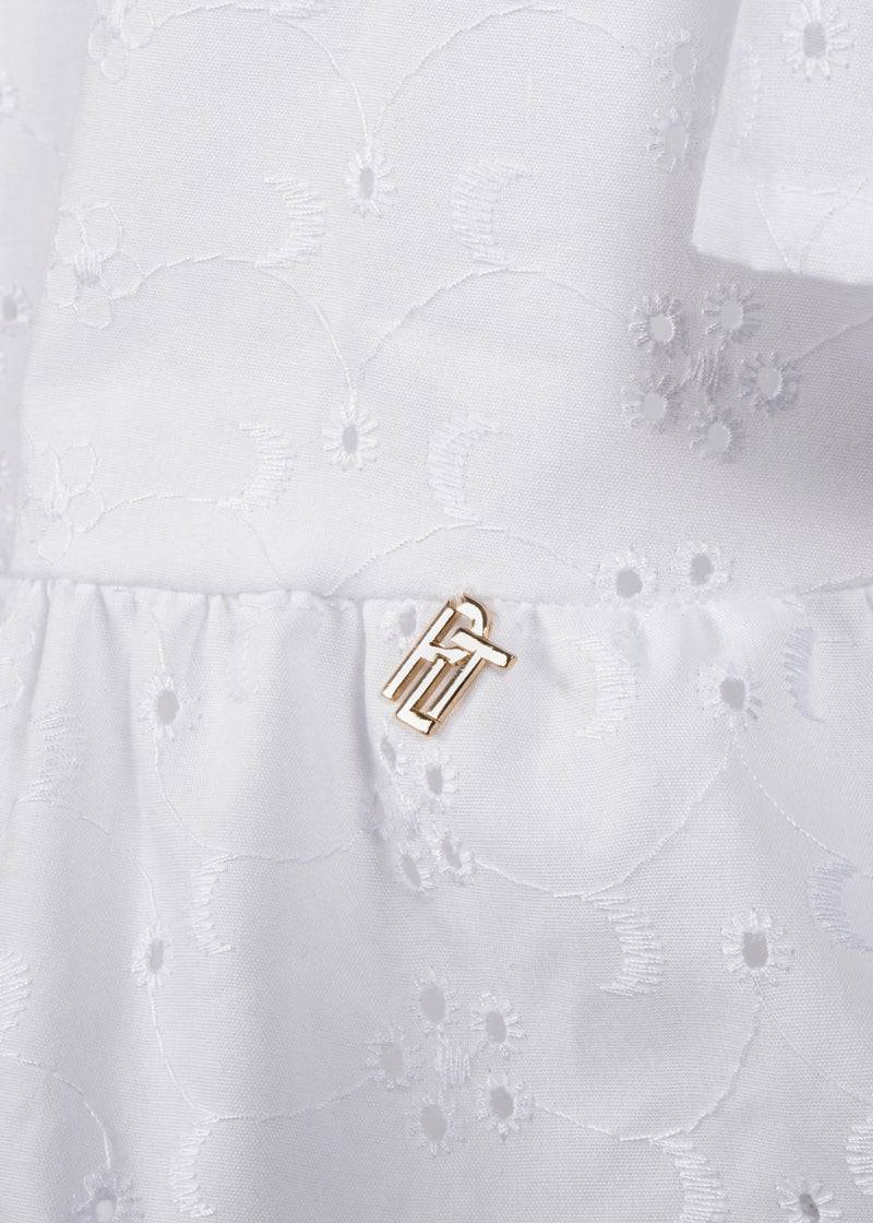 Paola T. Blusa in cotone sangallo Italia