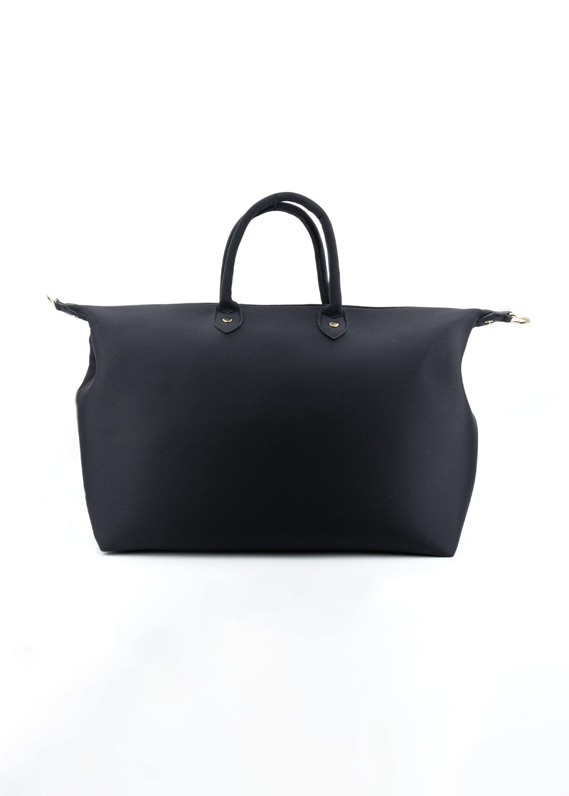 Paola T. Bauletto large in neoprene con dettagli oro Sconto