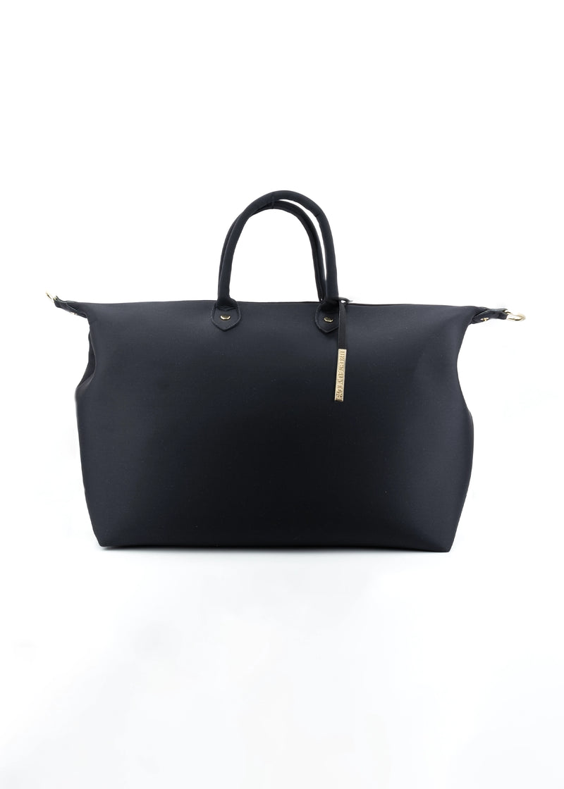 Paola T. Bauletto large in neoprene con dettagli oro Sconto