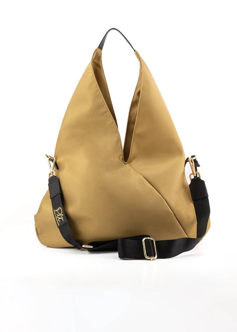 Paola T. Sacca hobo in nylon con dettagli oro I Più Venduti