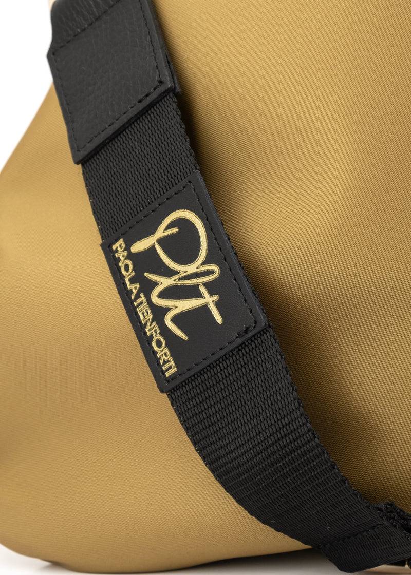 Paola T. Sacca hobo in nylon con dettagli oro I Più Venduti
