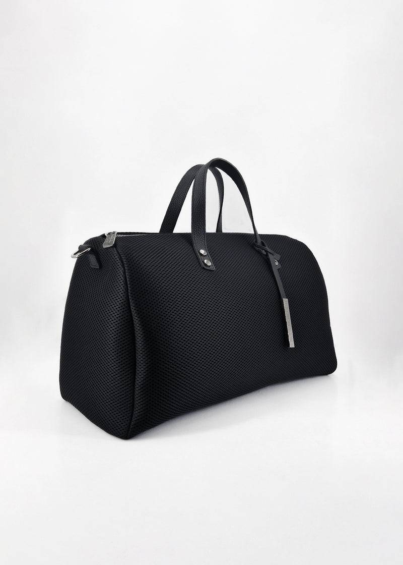 Paola T. Bauletto large in traforato con dettagli argento Online Outlet