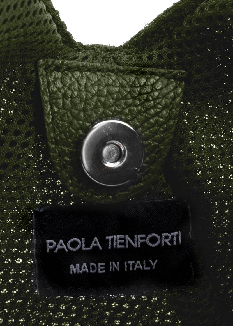 Paola T. Sacca hobo in traforato con dettagli argento In Linea