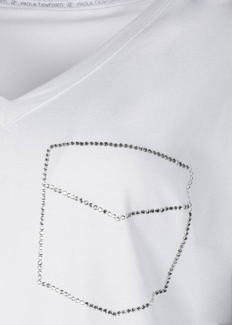 Paola T. T-Shirt in cotone stretch Vendita Economica
