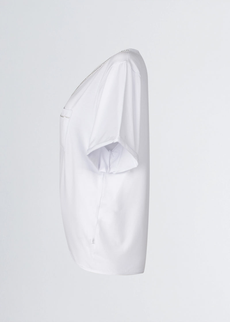 Paola T. T-Shirt in cotone stretch Saldi Di Fabbrica