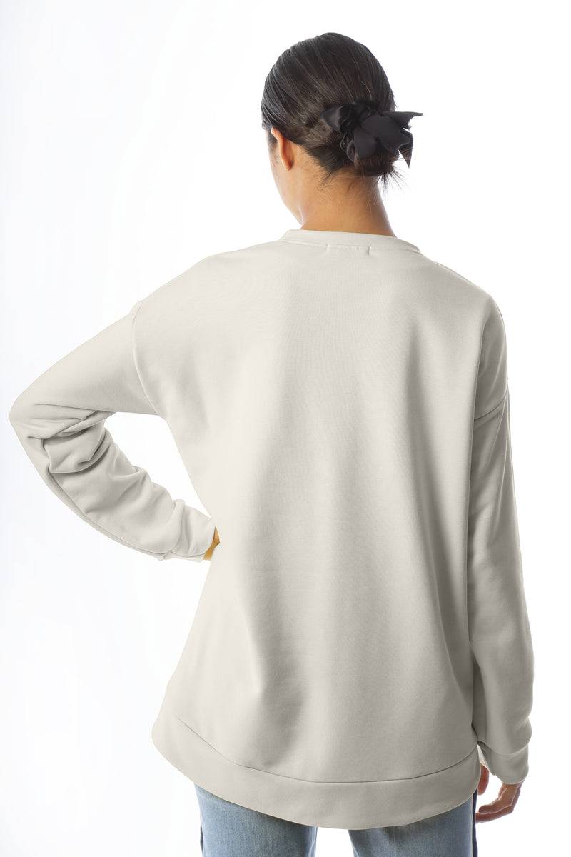 Paola T. Felpa in cotone stretch Consegna Veloce