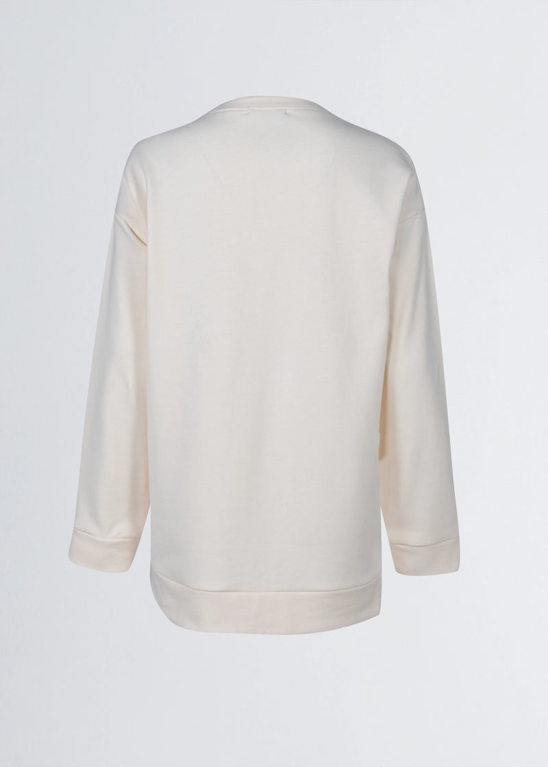 Paola T. Felpa in cotone stretch Consegna Veloce