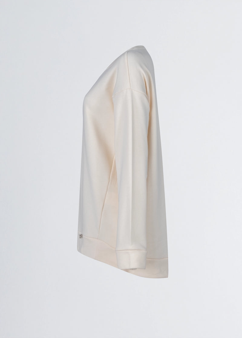 Paola T. Felpa in cotone stretch Consegna Veloce