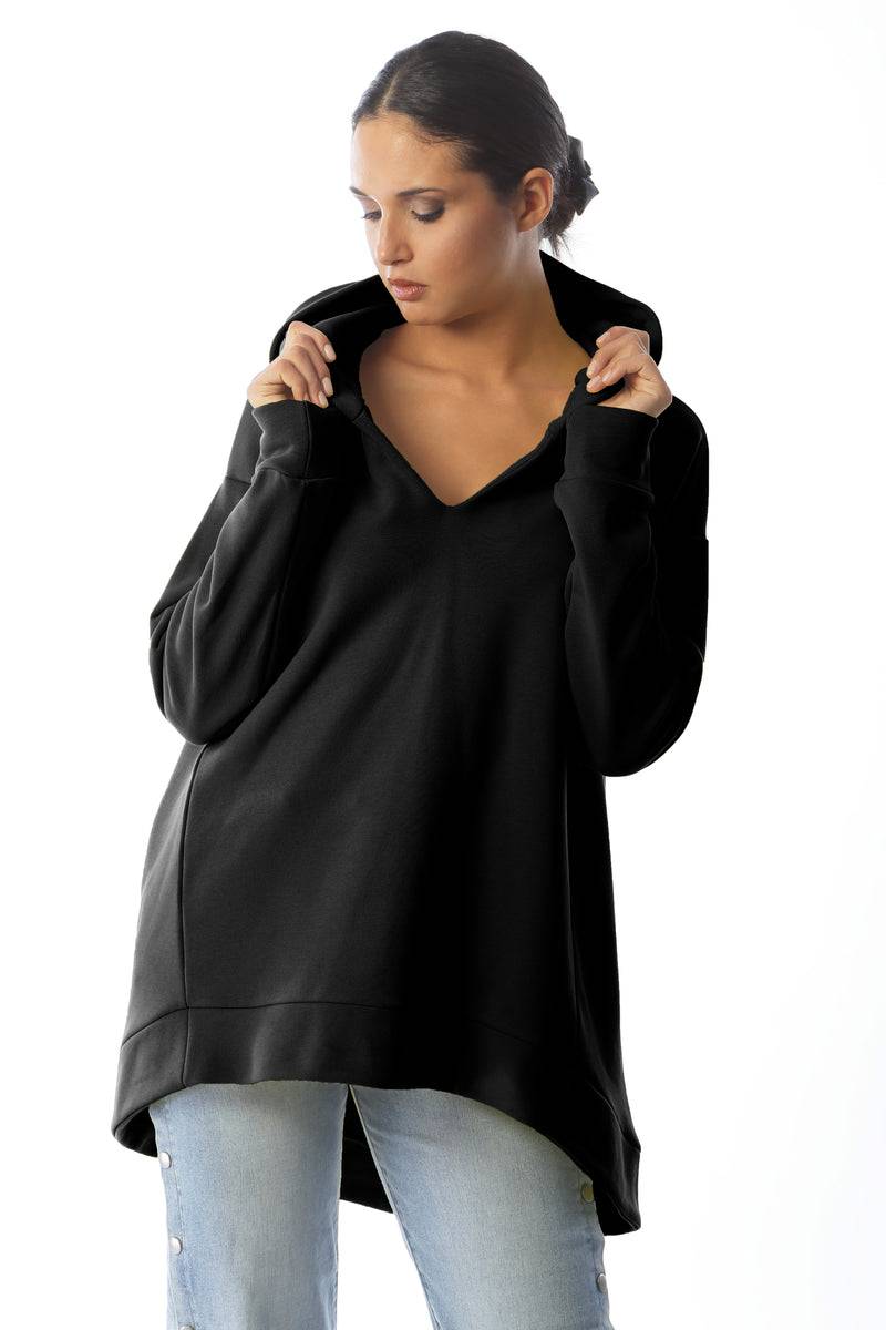 Paola T. Felpa oversize con cappuccio Shopping Online