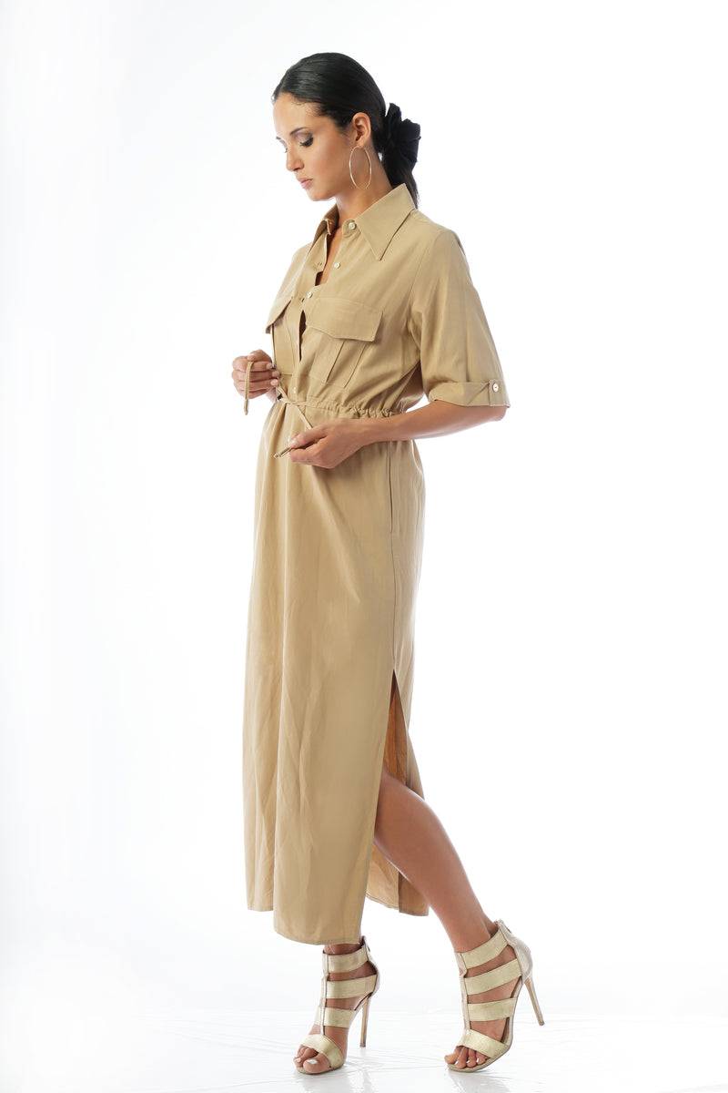 Paola T. Abito chemisier con coulisse Offerta