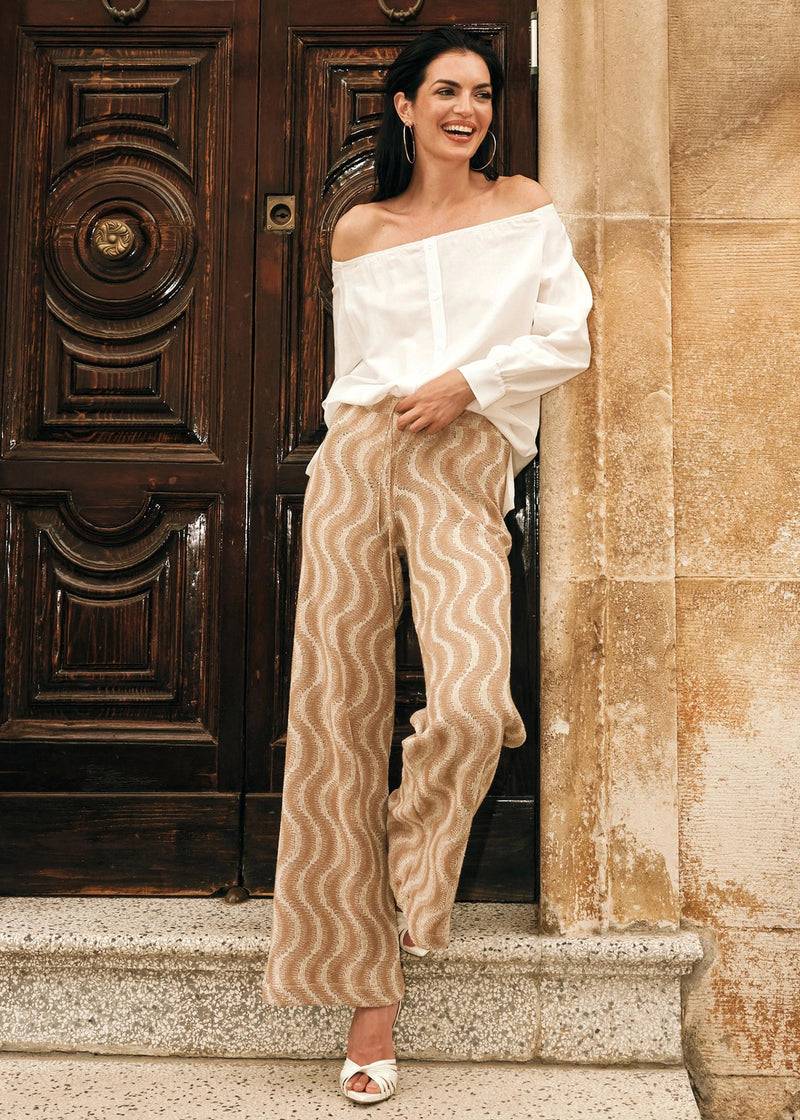 Paola T. Camicia in lino e viscosa In Saldo