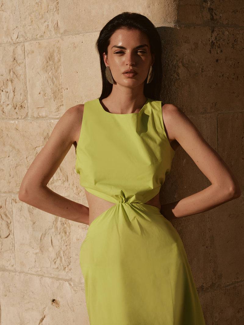 Paola T. Abito CUT-OUT in cotone stretch Fino Al -60%