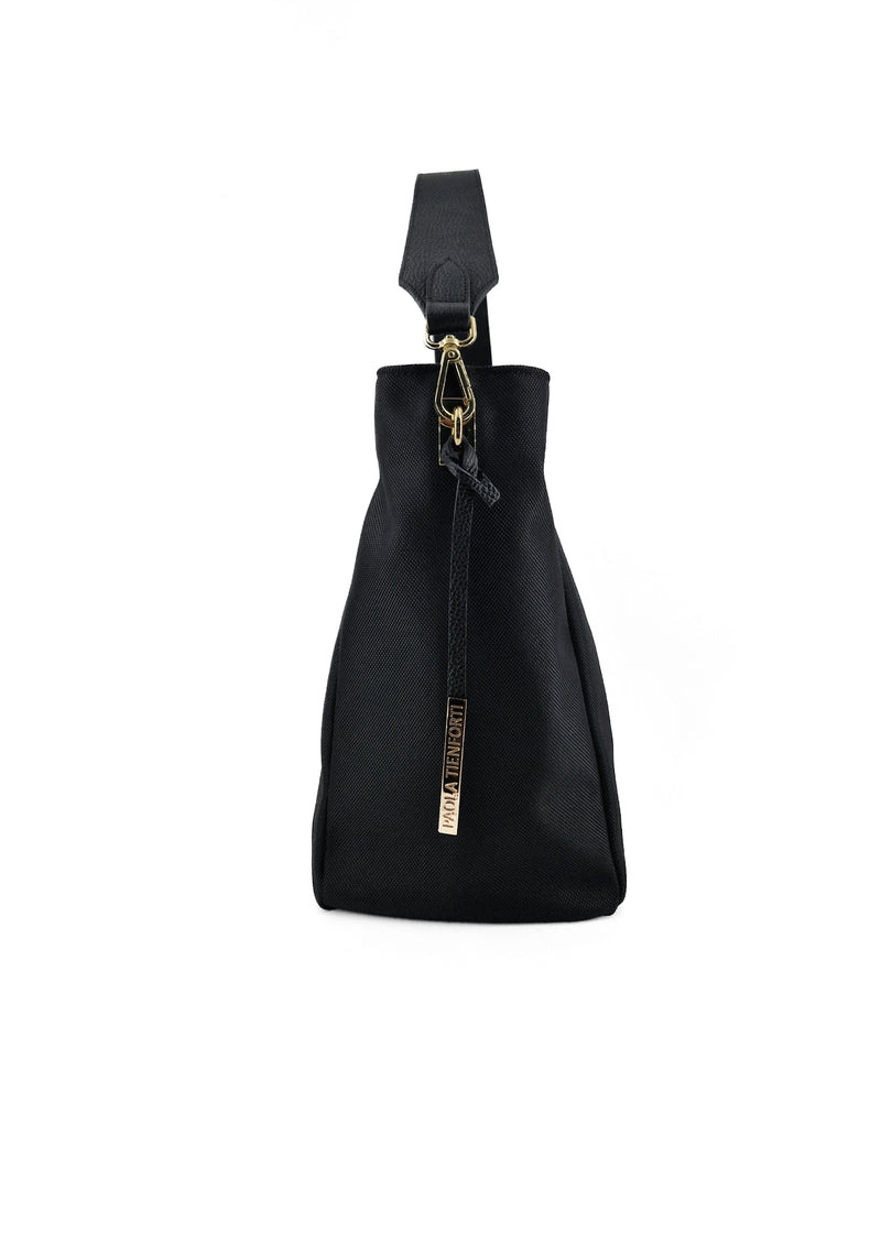 Paola T. Sacca in cordura con dettagli oro Pezzi Unici