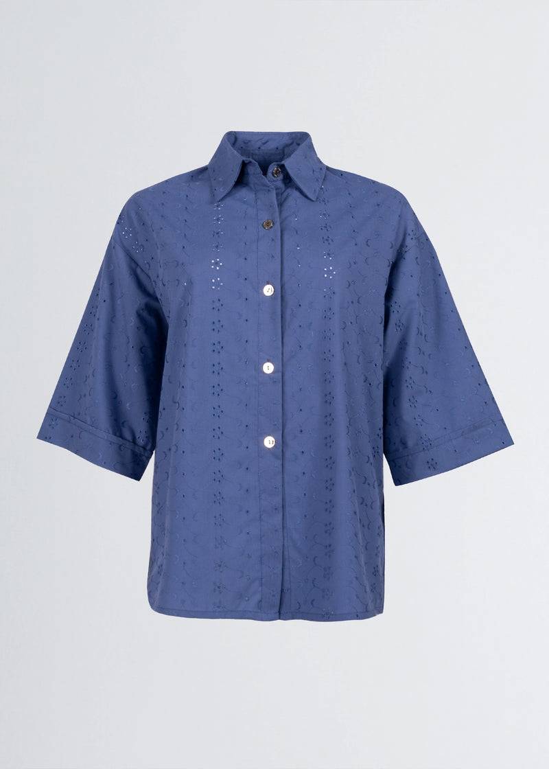 Paola T. Camicia In cotone sangallo Online