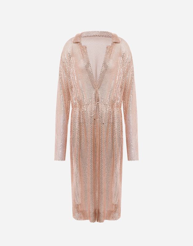 Philosophy Di Lorenzo Serafini Abito chemisier in rete strass