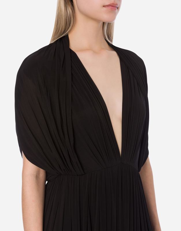 Philosophy Di Lorenzo Serafini Abito in jersey drappeggiato con maniche a mantella In Saldo