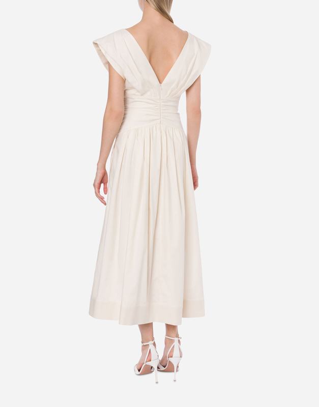 Philosophy Di Lorenzo Serafini Abito in cotone stretch con fiocchi Nuova