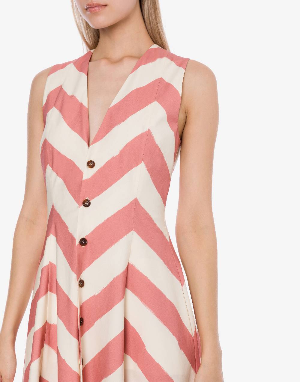 Philosophy Di Lorenzo Serafini Abito chemisier a righe in cotone stretch Italia