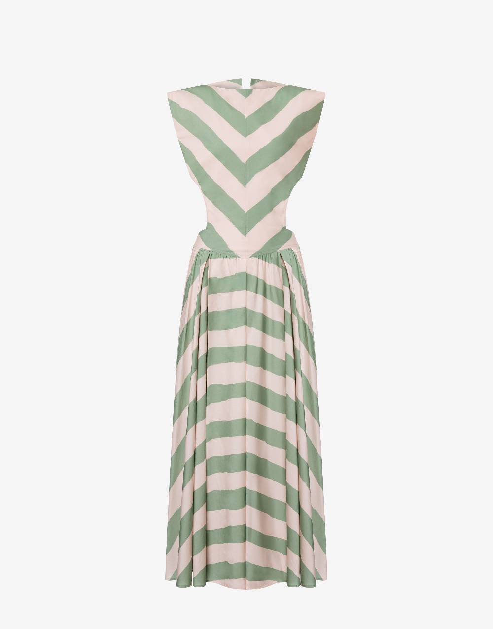 Philosophy Di Lorenzo Serafini Abito a righe in cotone stretch