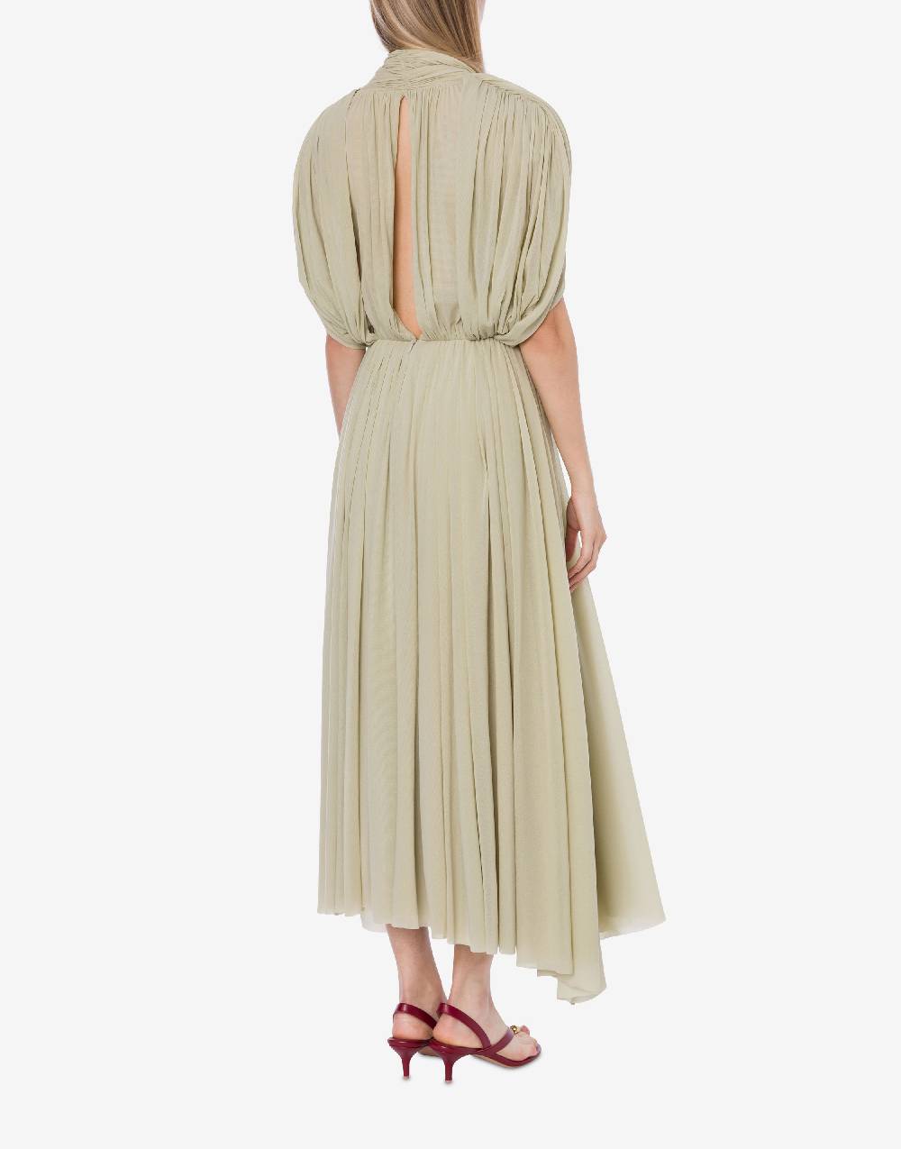 Philosophy Di Lorenzo Serafini Abito in tulle stretch con maniche a mantella Vendita