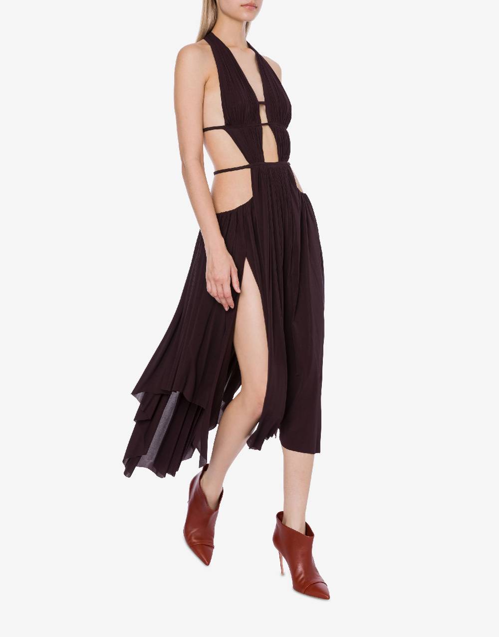 Philosophy Di Lorenzo Serafini Abito in jersey drappeggiato con cut-out Qualità Garantita