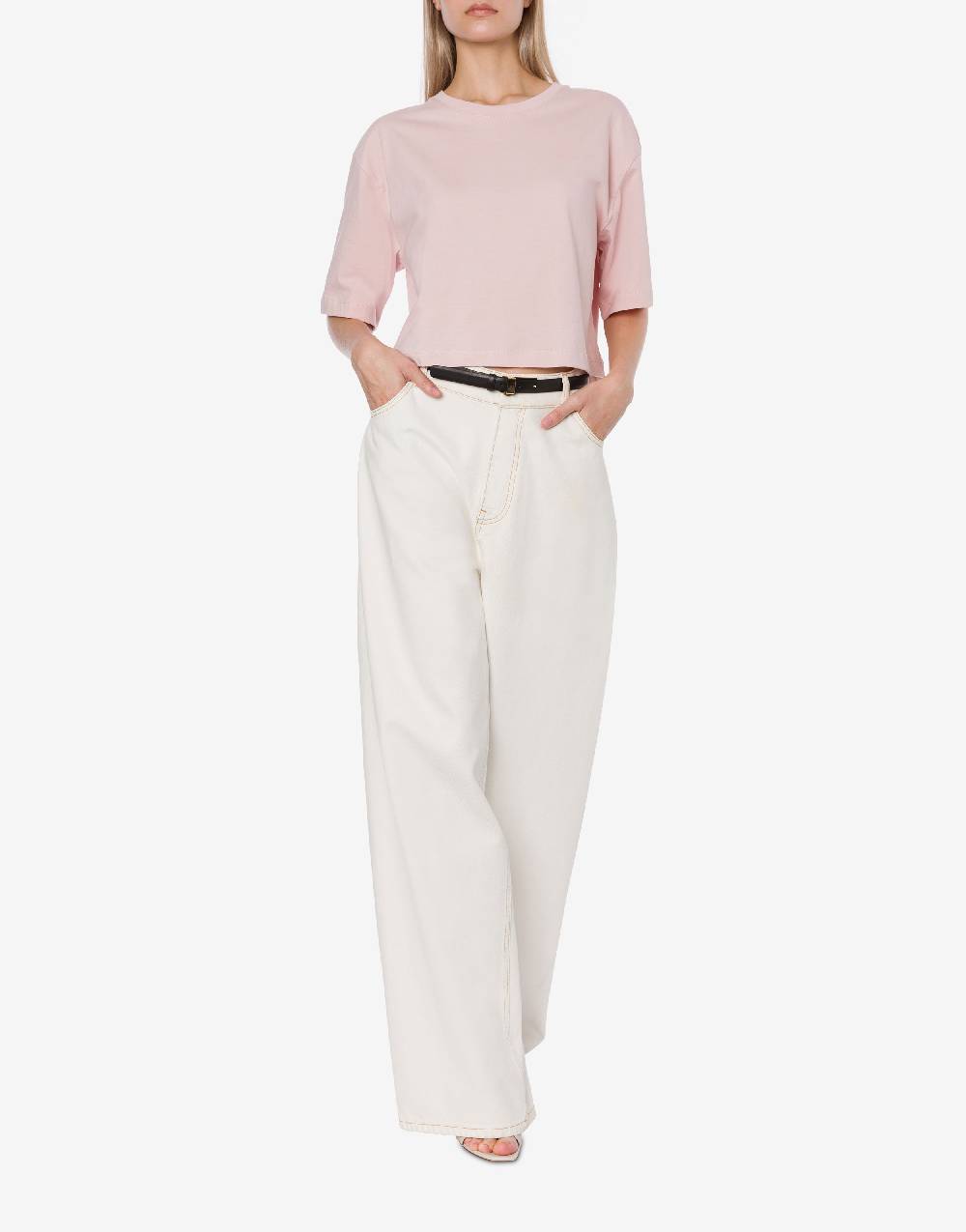 Philosophy Di Lorenzo Serafini Pantalone oversize in denim bleach I Più Venduti