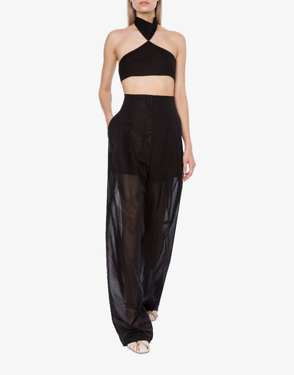 Philosophy Di Lorenzo Serafini Pantalone ampio in voile di lana 2025