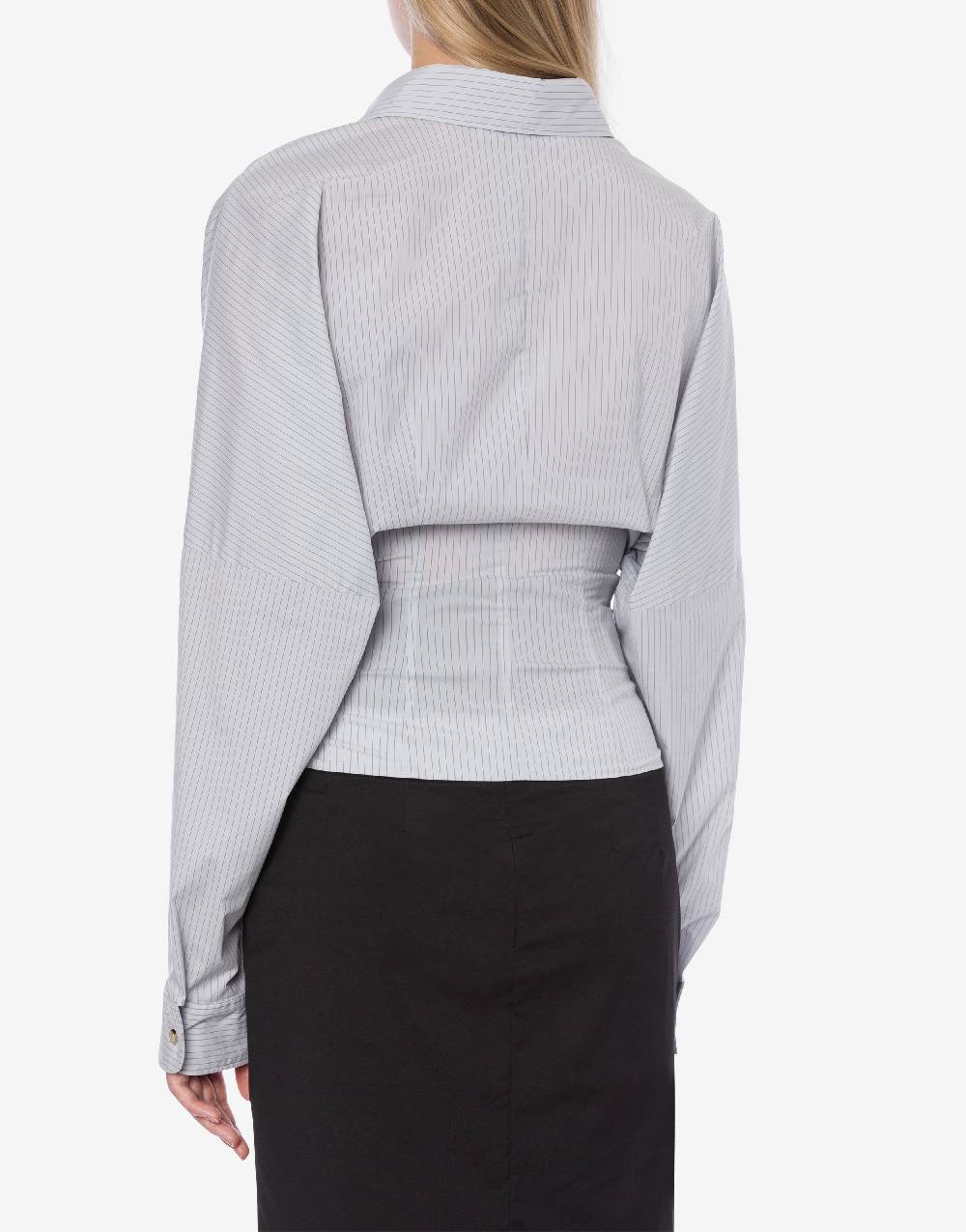 Philosophy Di Lorenzo Serafini Camicia in taffetà stretch con bottoni Vendita