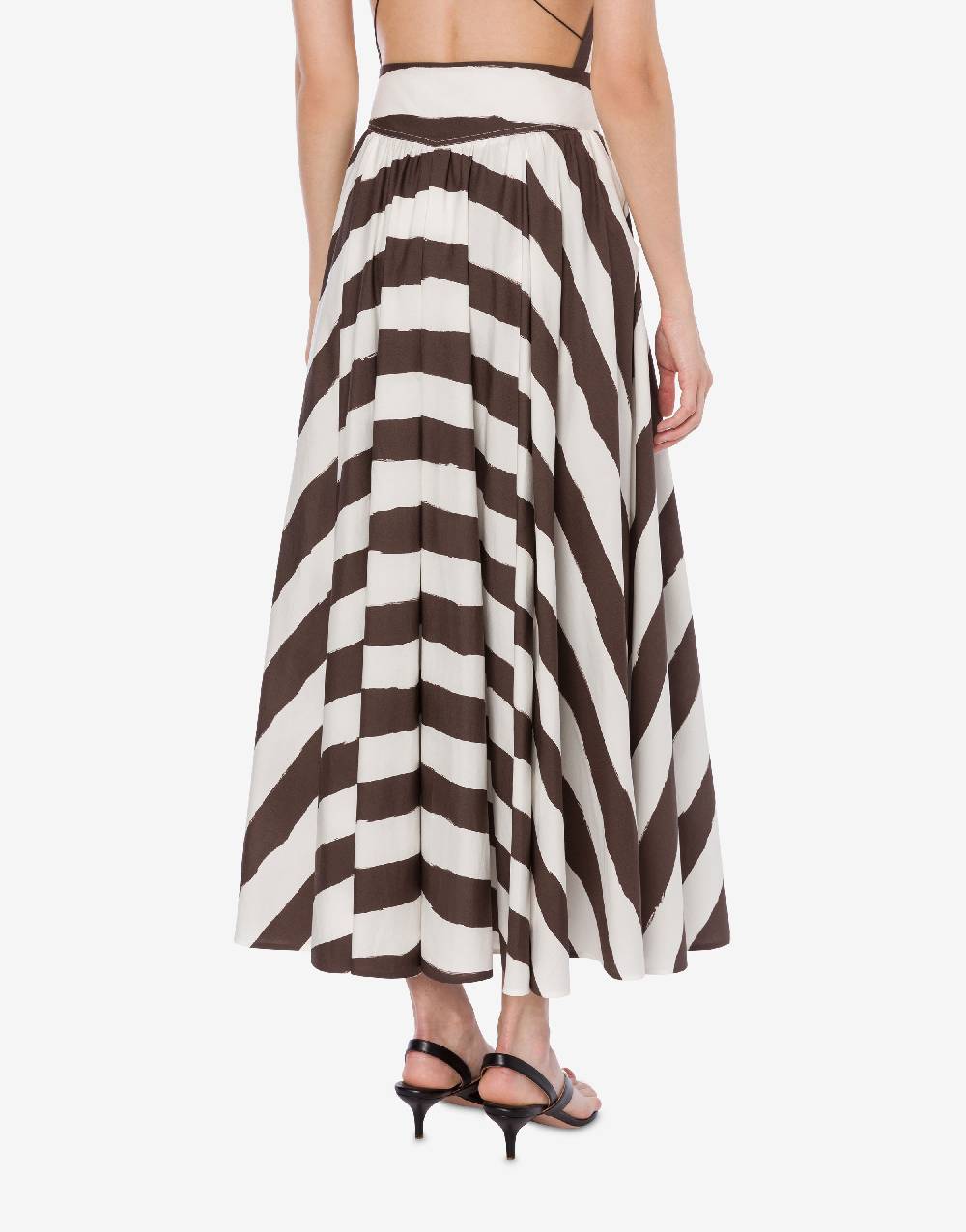 Philosophy Di Lorenzo Serafini Gonna lunga a righe in cotone stretch Consegna Veloce