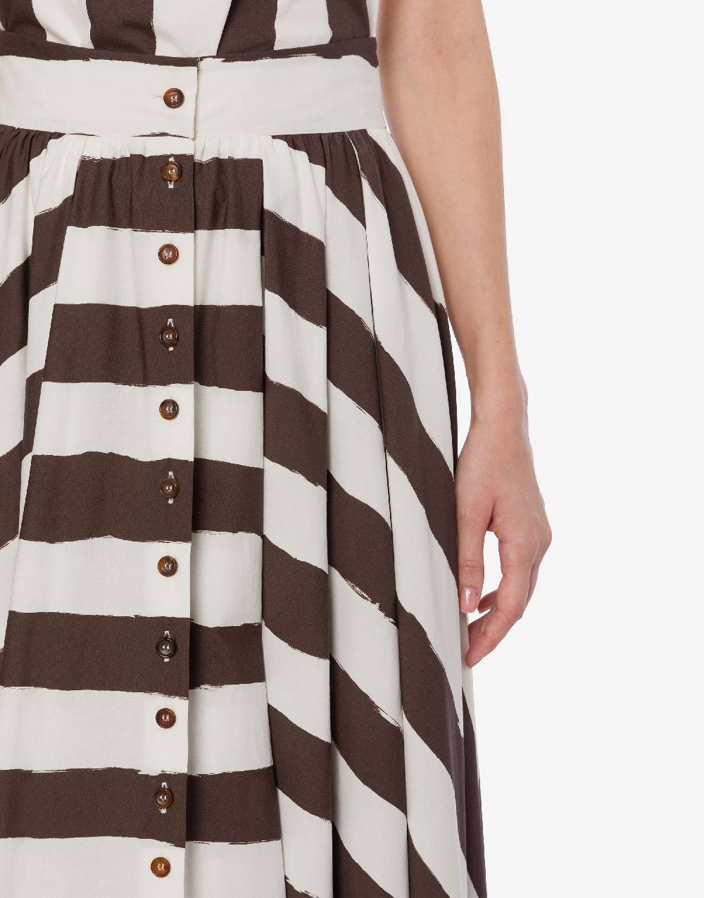 Philosophy Di Lorenzo Serafini Gonna lunga a righe in cotone stretch Consegna Veloce