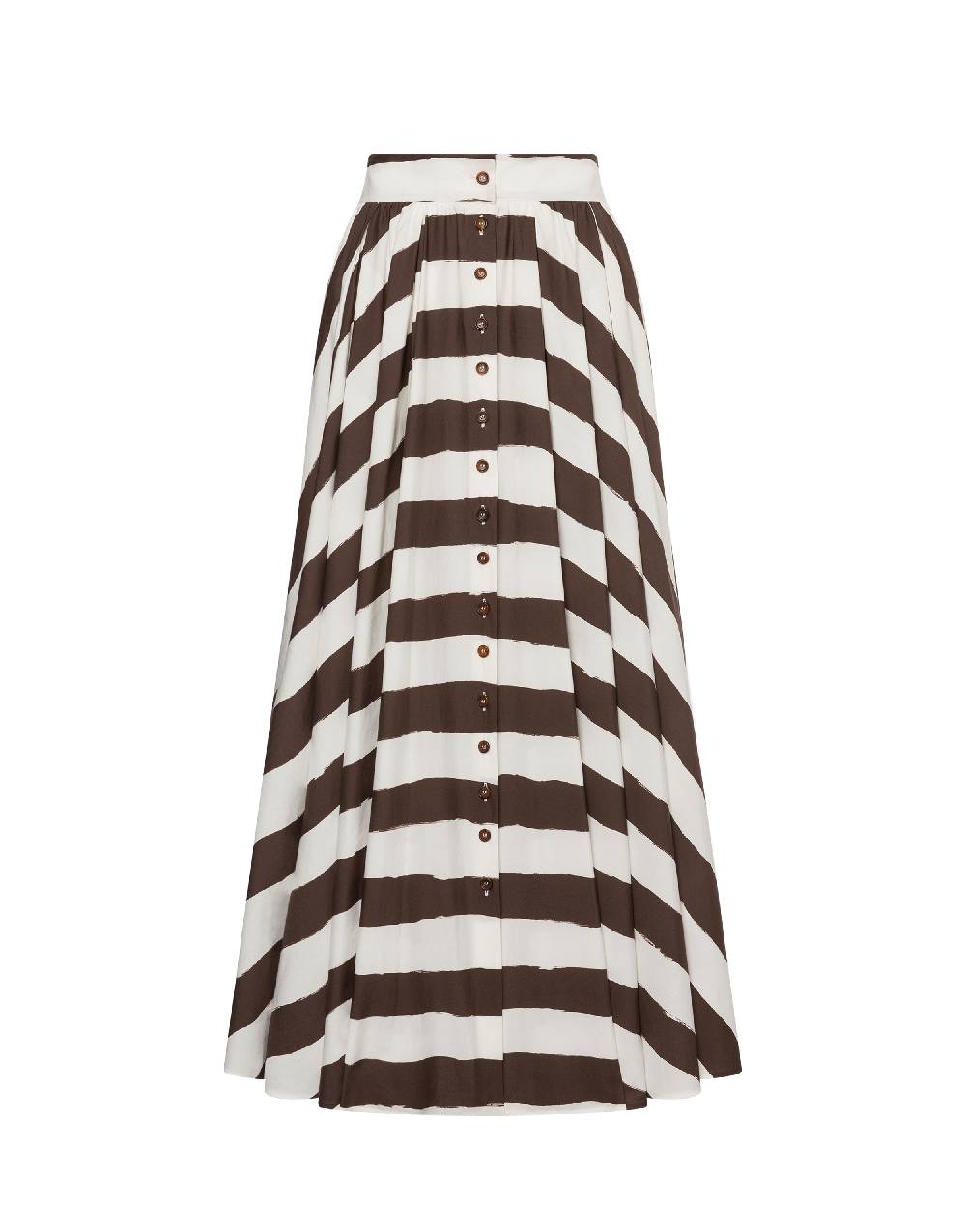 Philosophy Di Lorenzo Serafini Gonna lunga a righe in cotone stretch Consegna Veloce