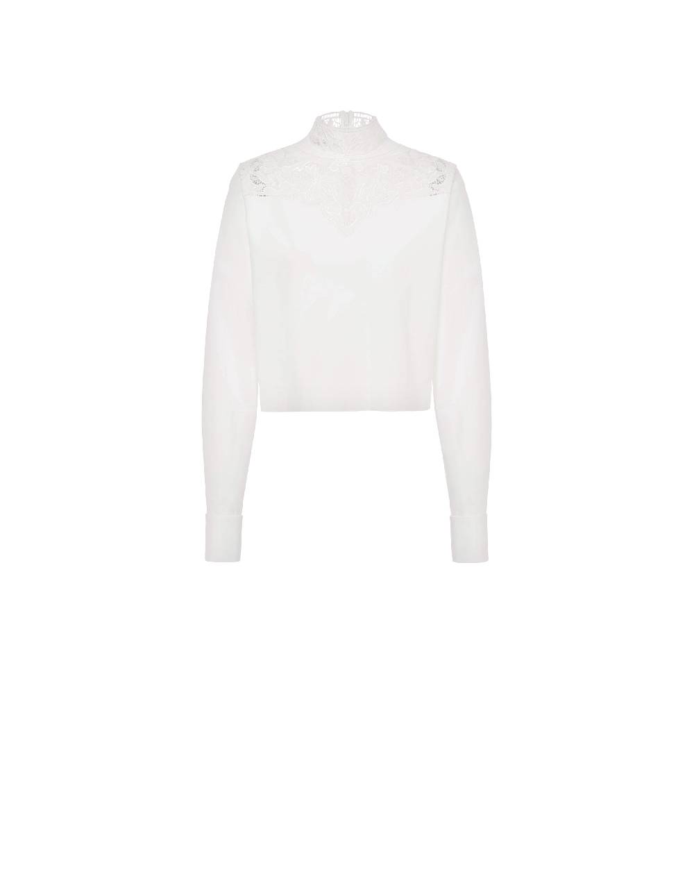 Philosophy Di Lorenzo Serafini Camicia crop in popeline con ricamo Convenienza