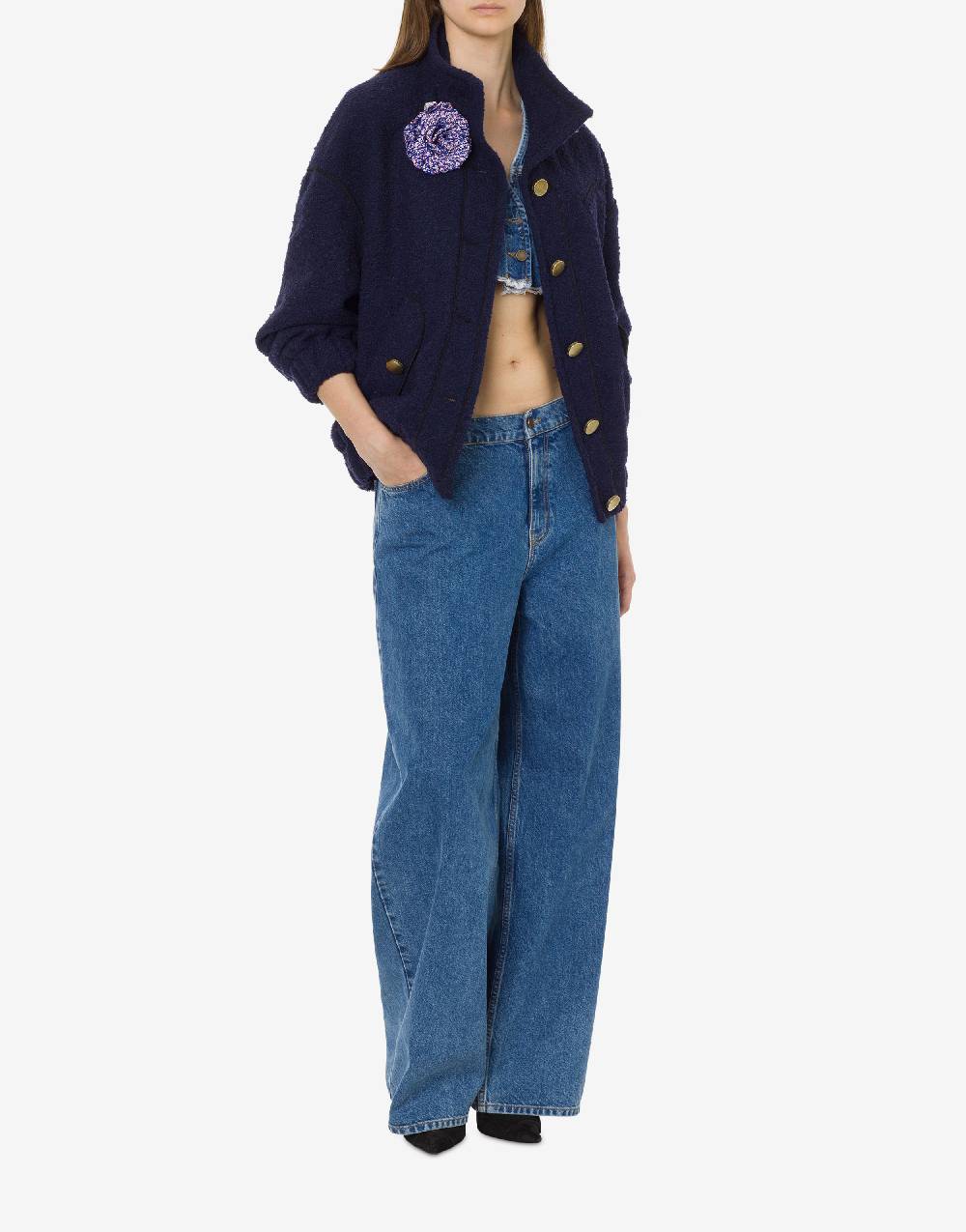 Philosophy Di Lorenzo Serafini Bomber in stuoia bouclé Sconto