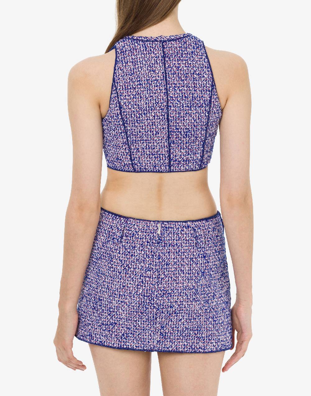 Philosophy Di Lorenzo Serafini Micro top in stuoia bouclé Economico