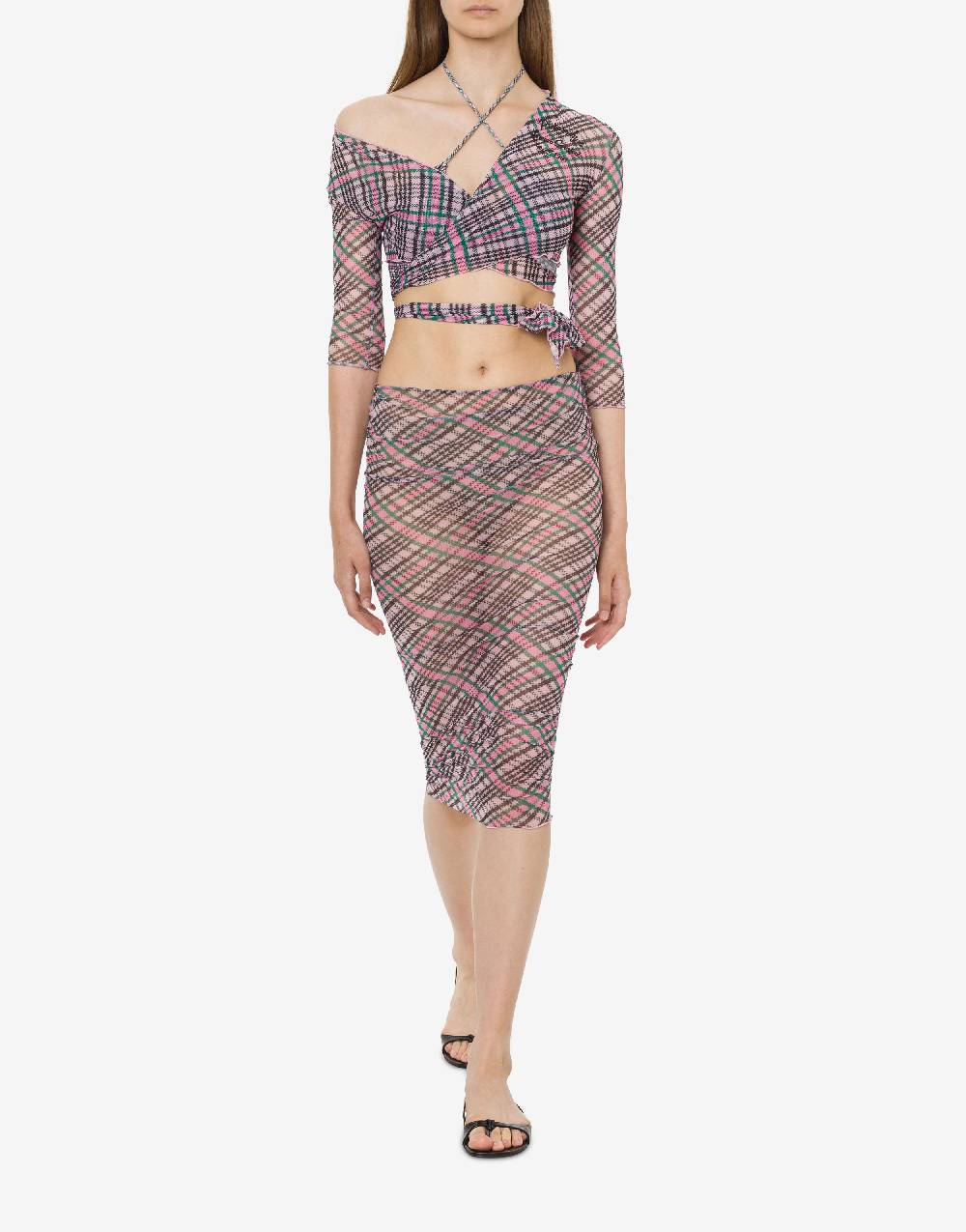 Philosophy Di Lorenzo Serafini Gonna beachwear in tulle Check 2025
