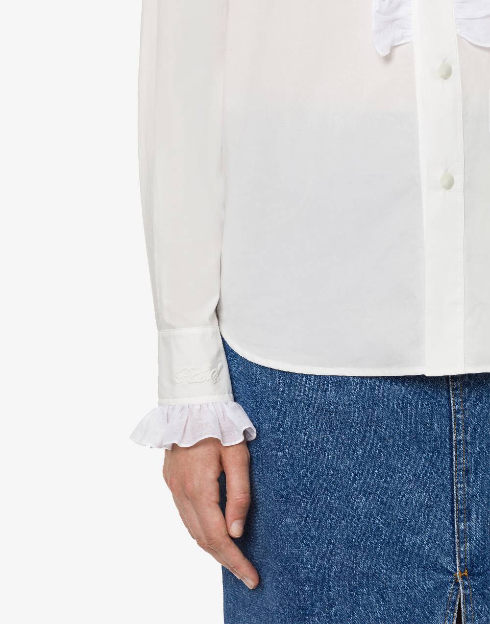 Philosophy Di Lorenzo Serafini Camicia in popeline con ruches Italia