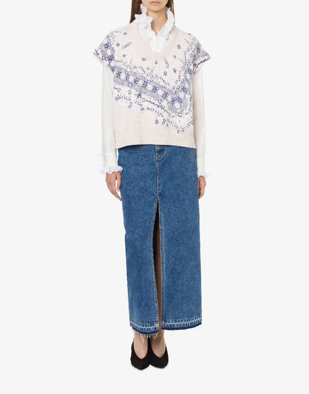 Philosophy Di Lorenzo Serafini Camicia in popeline con ruches Italia