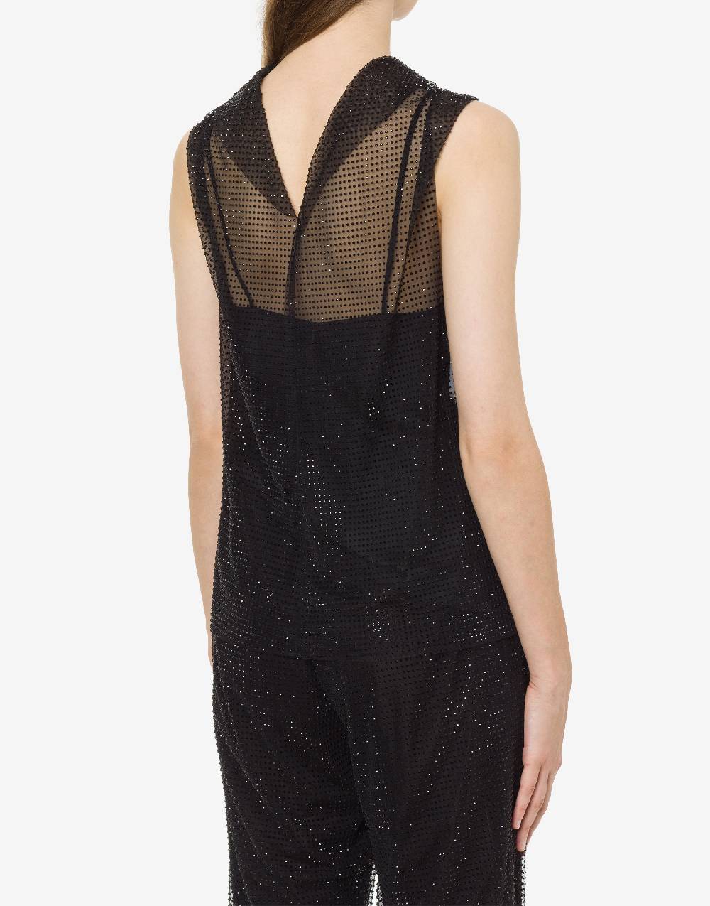 Philosophy Di Lorenzo Serafini Top in tulle con strass 2025