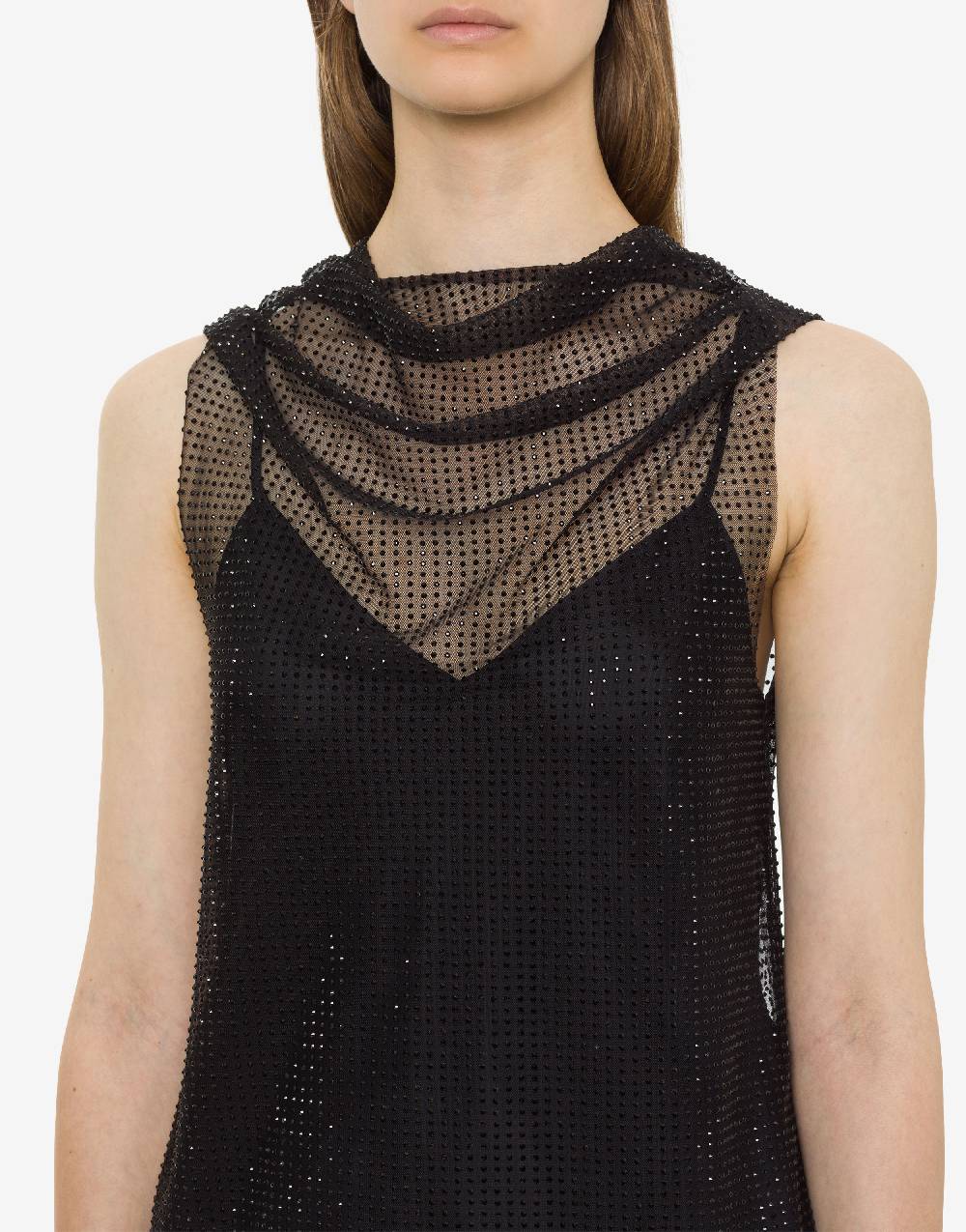 Philosophy Di Lorenzo Serafini Top in tulle con strass 2025