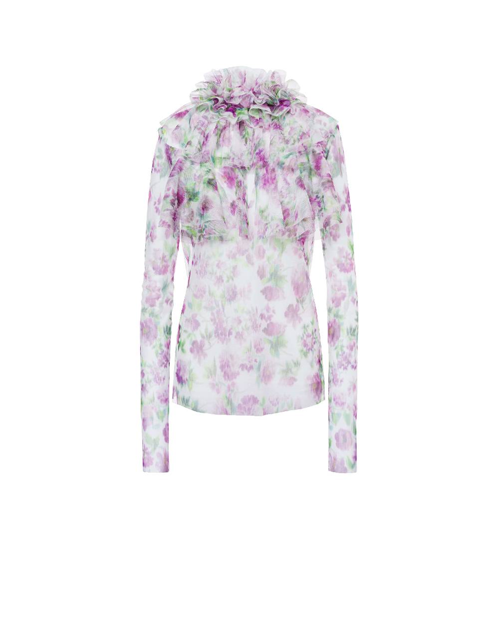 Philosophy Di Lorenzo Serafini Blusa in tulle con stampa fiori Nuovo