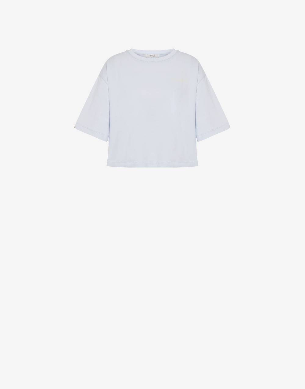 Philosophy Di Lorenzo Serafini T-shirt crop in jersey con logo