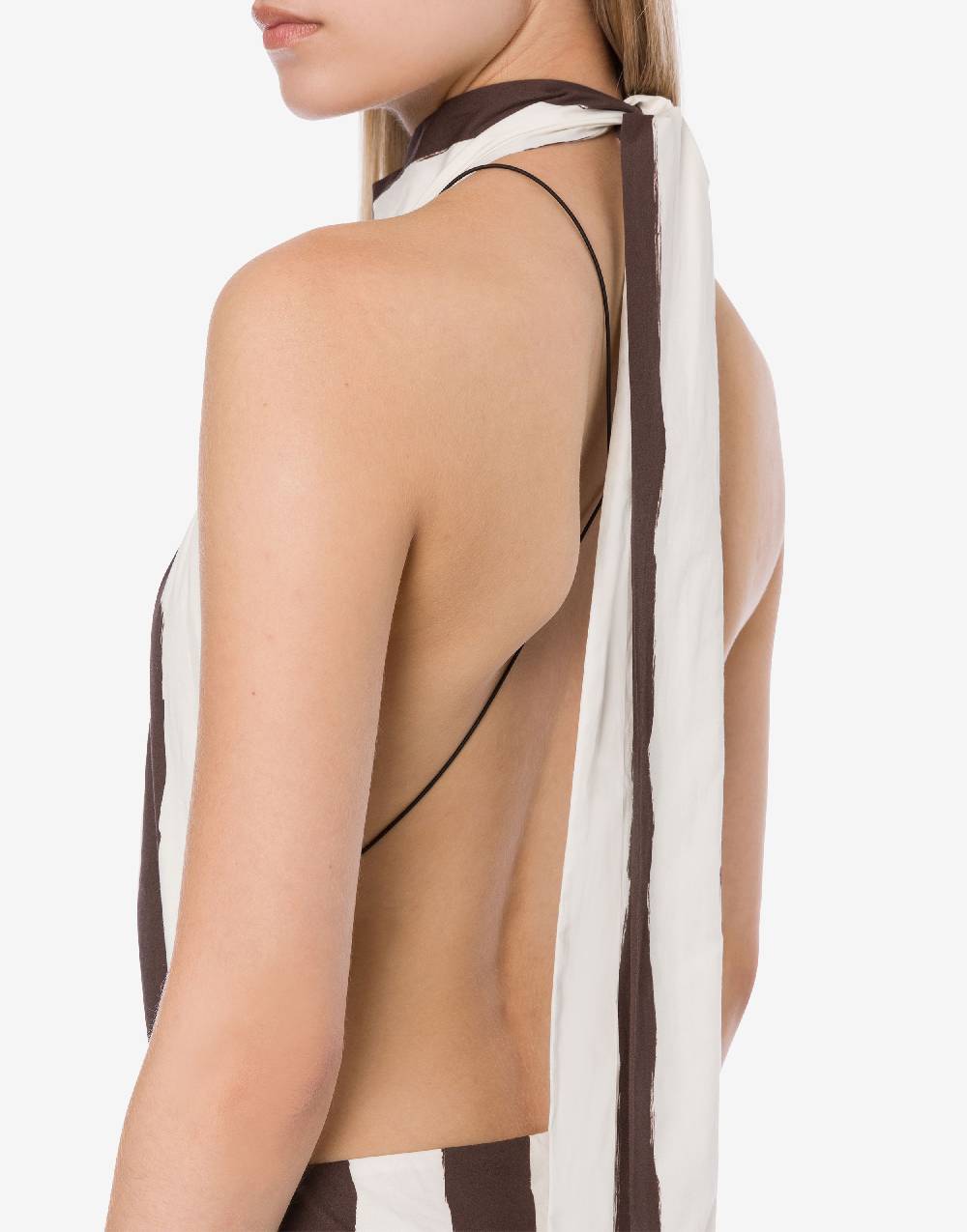 Philosophy Di Lorenzo Serafini Tuta corta a righe in cotone stretch In Linea