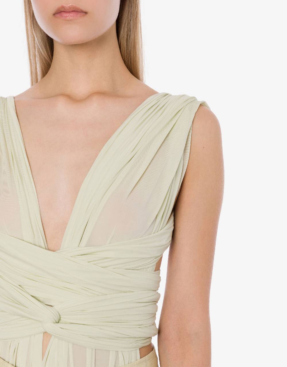 Philosophy Di Lorenzo Serafini Body in jersey con drappi Spedizione Gratuita