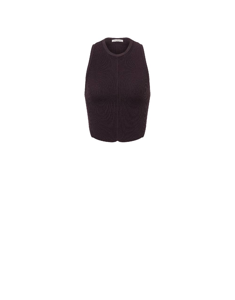 Philosophy Di Lorenzo Serafini Top crop a costine stretch con piercing Acquista Ora